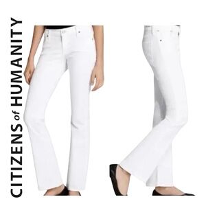 Citizens of Humanity Dita Petite Bootcut Women's White low wasted Jeans
